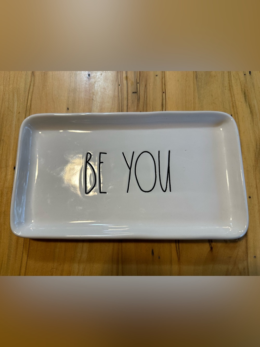 3/$40 Rae Dunn "Be You" Plate - Picture 3 of 3